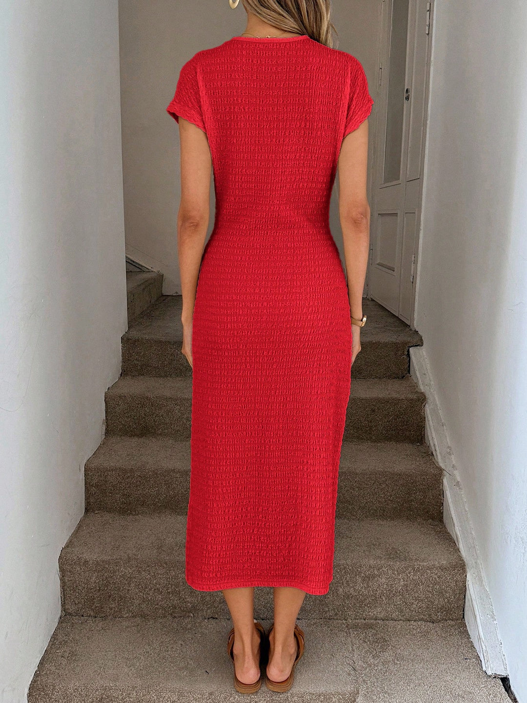 Rochie midi SHEIN, roșu