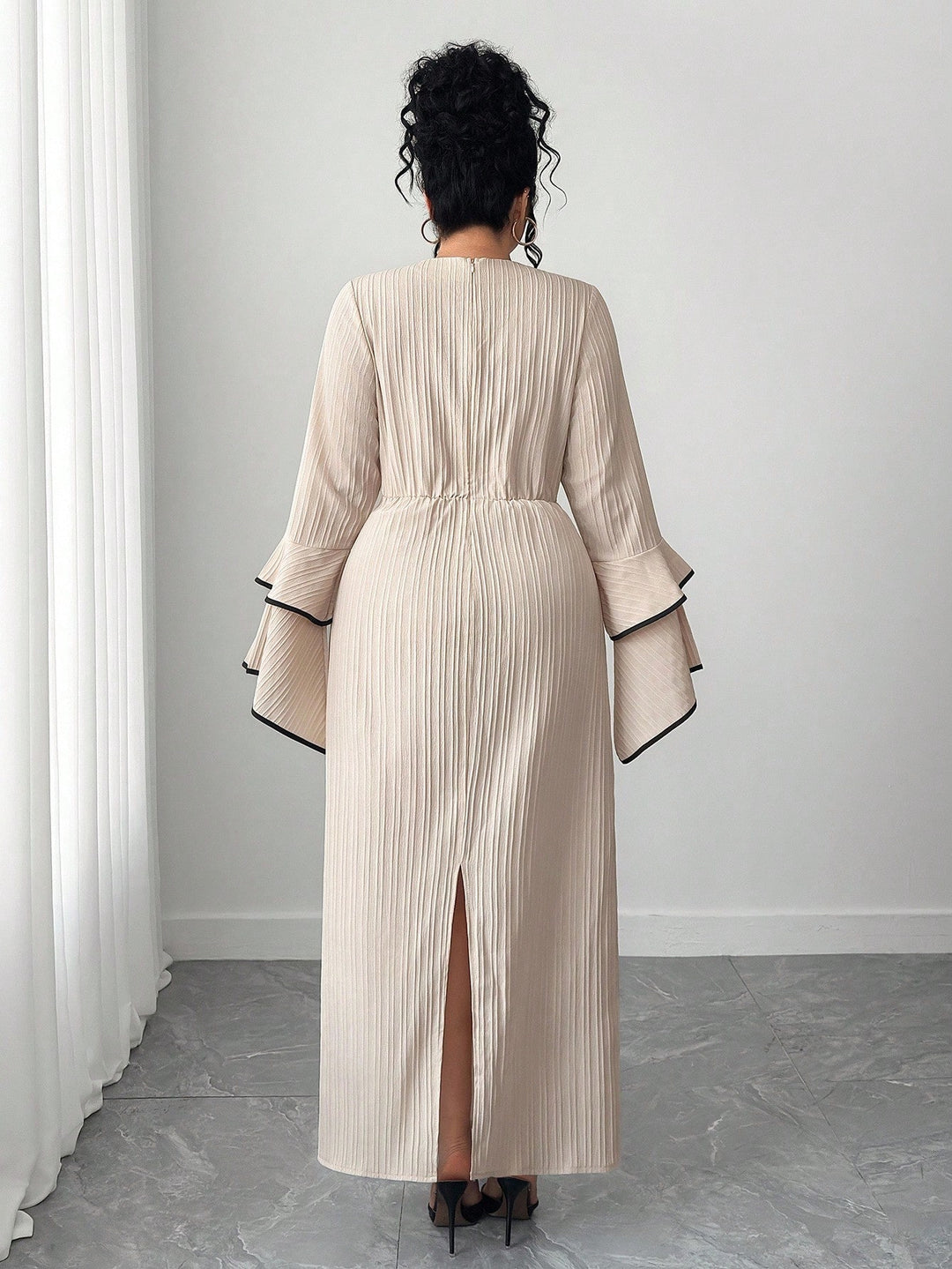 Rochie maxi SHEIN, bej