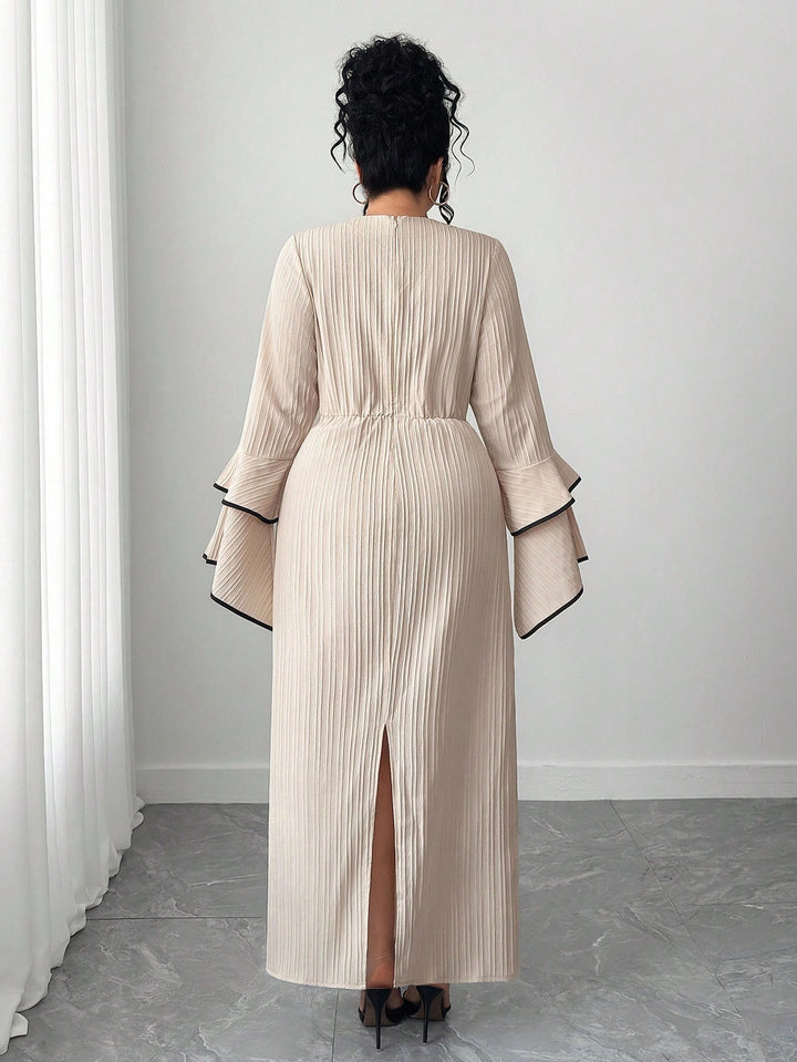 Rochie maxi SHEIN, bej