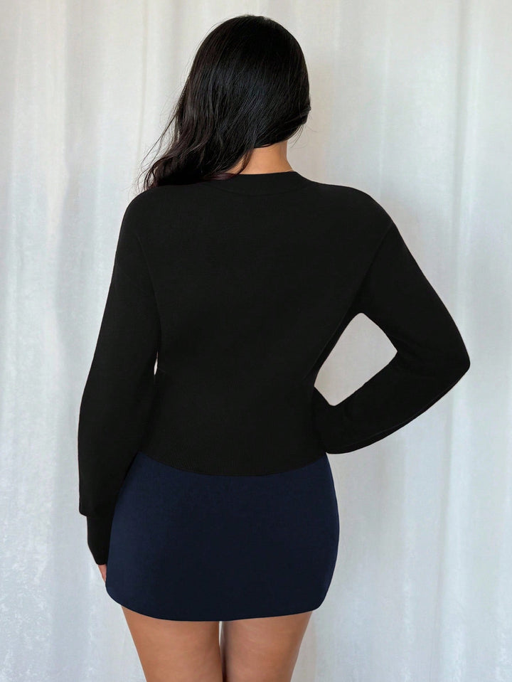 Cardigan SHEIN, negru