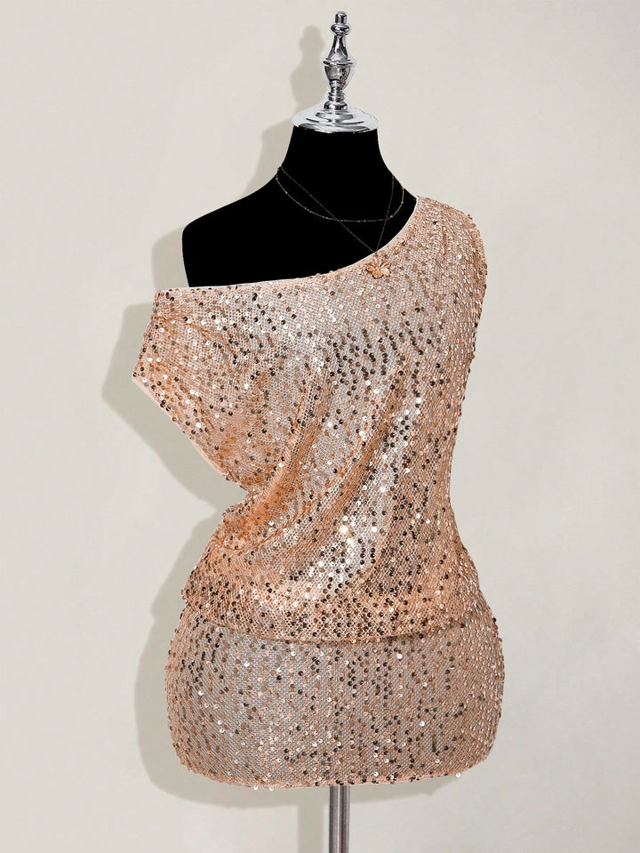 Rochie mini SHEIN, kaki
