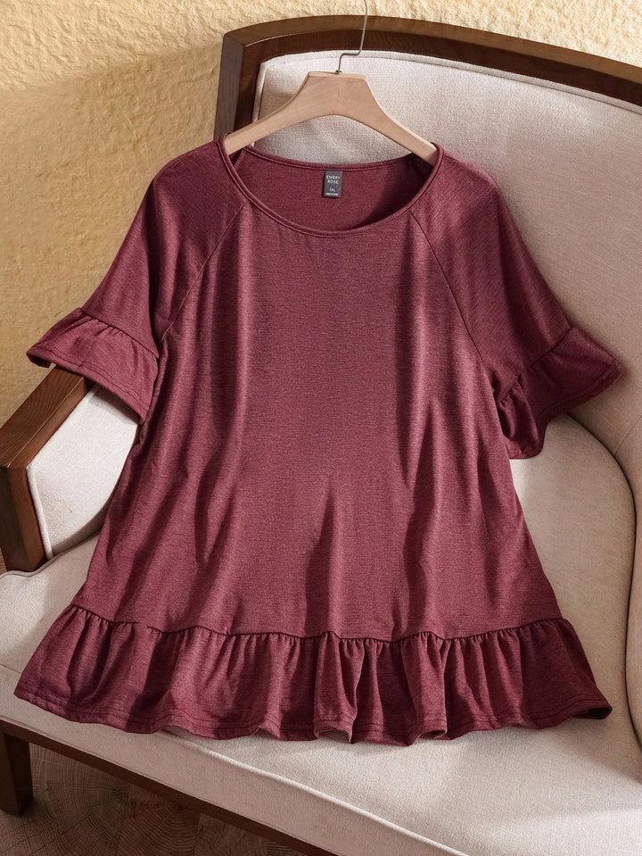 Tricou SHEIN, vișiniu