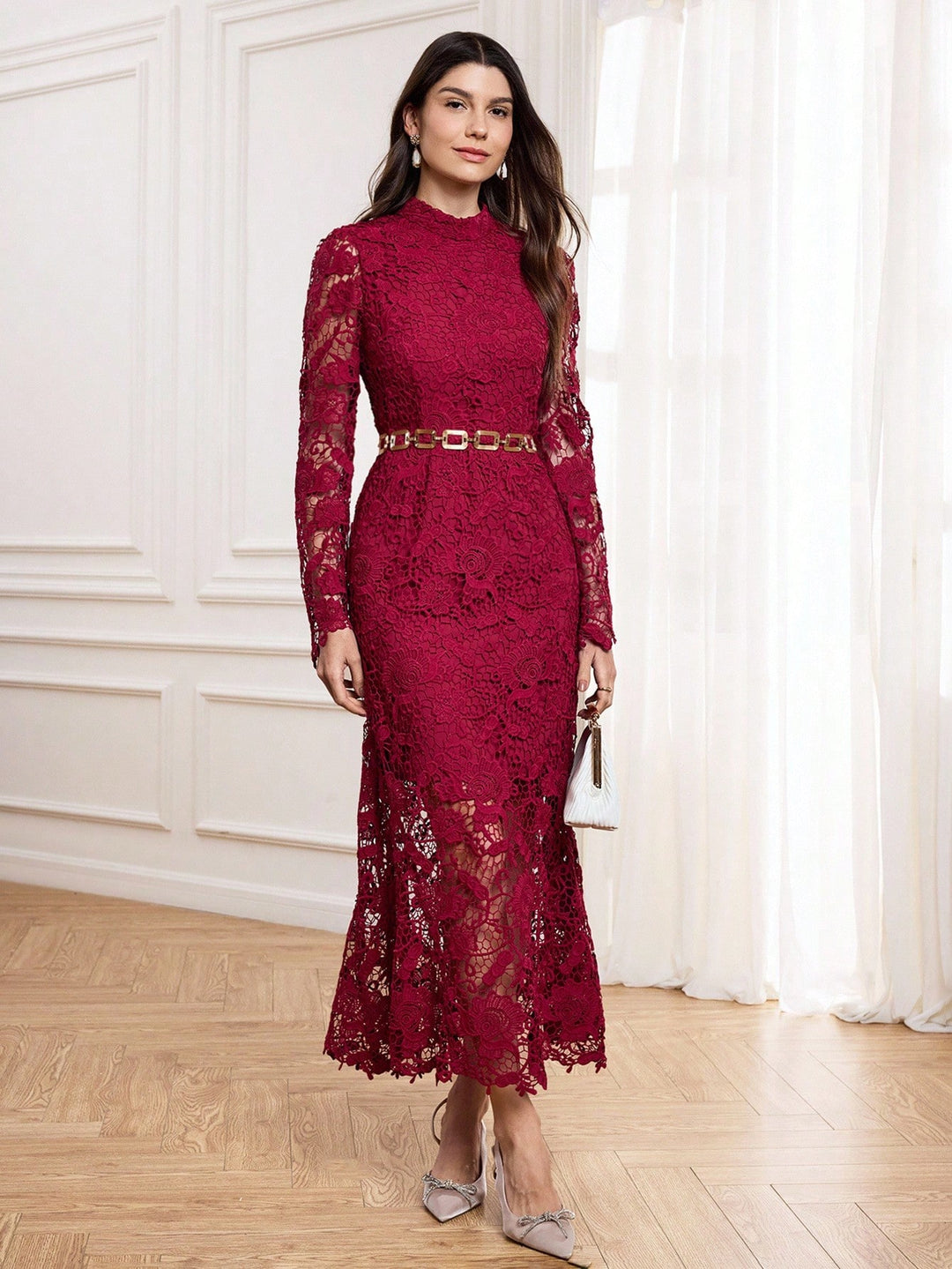 SHEIN Maxi ruha, piros