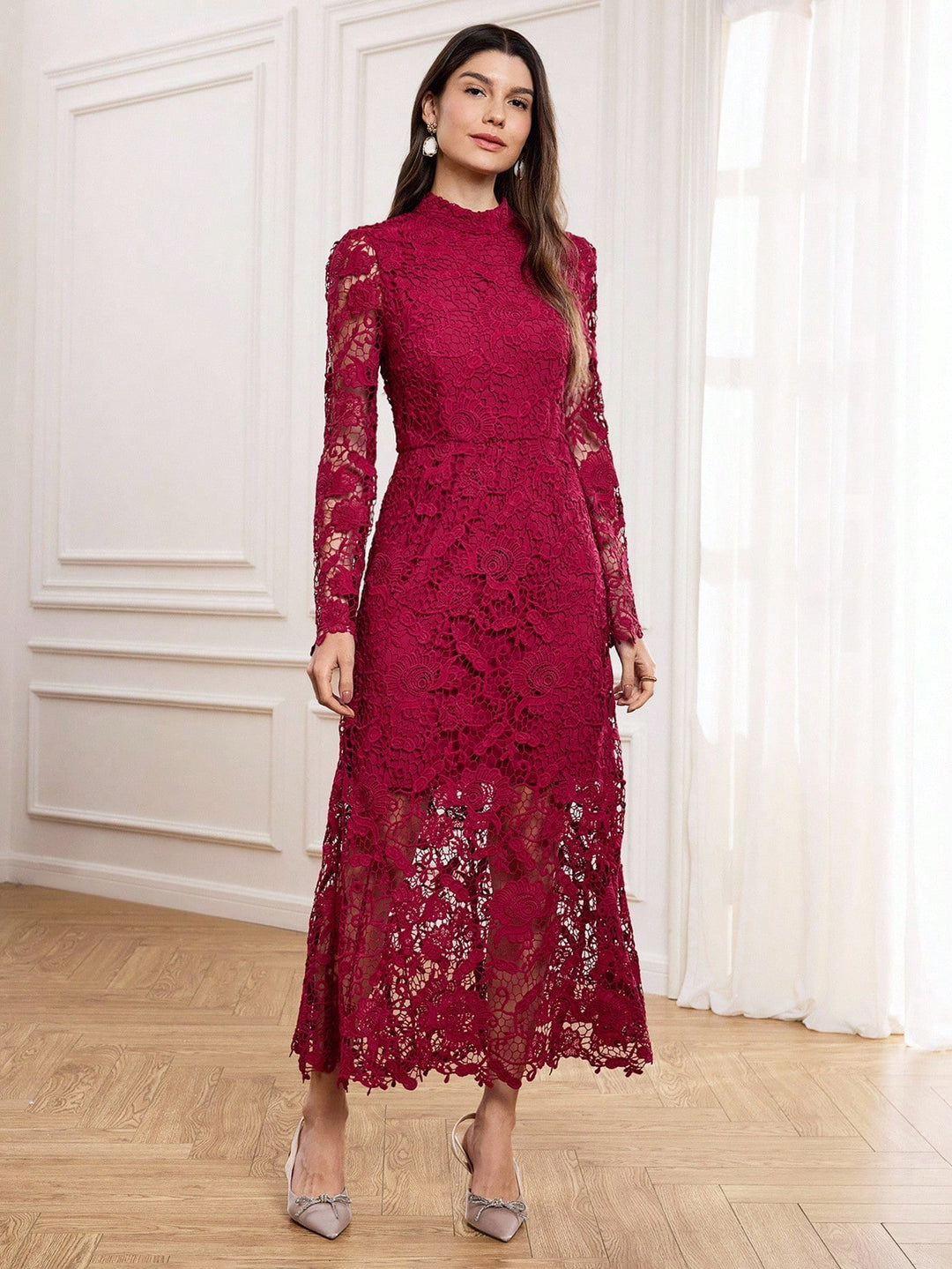 SHEIN Maxi ruha, piros