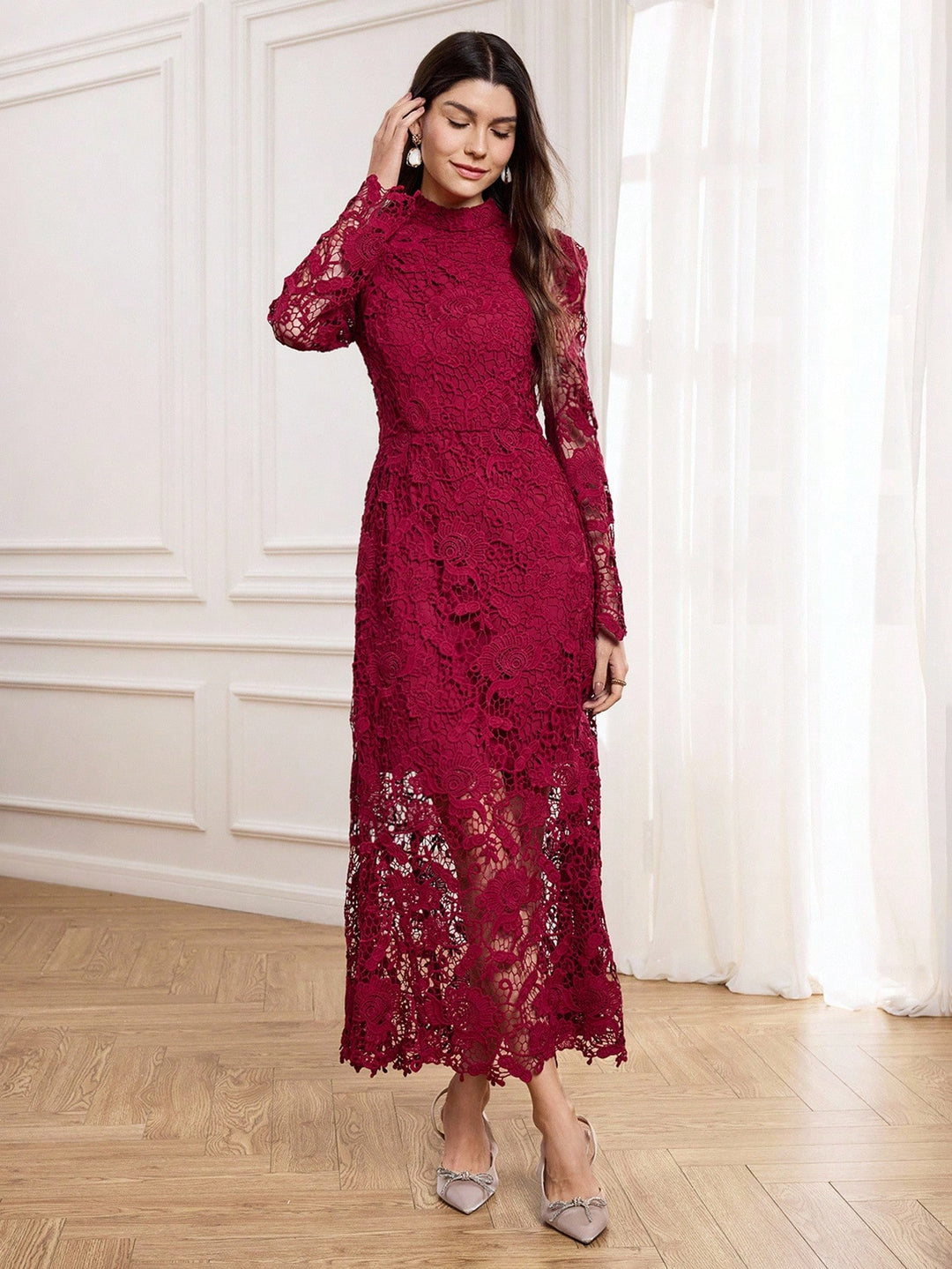 SHEIN Maxi ruha, piros