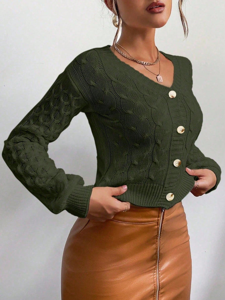 Kardigán SHEIN, khaki