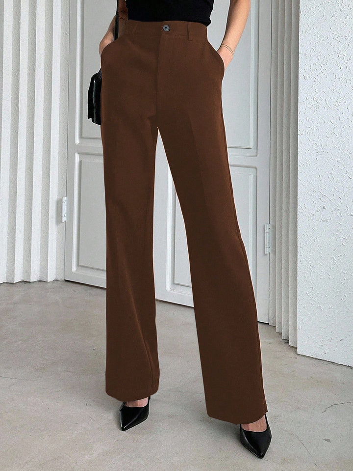 Pantaloni SHEIN, maro