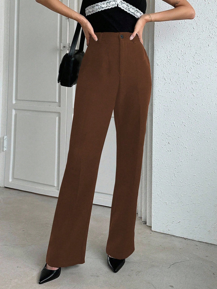 Pantaloni SHEIN, maro