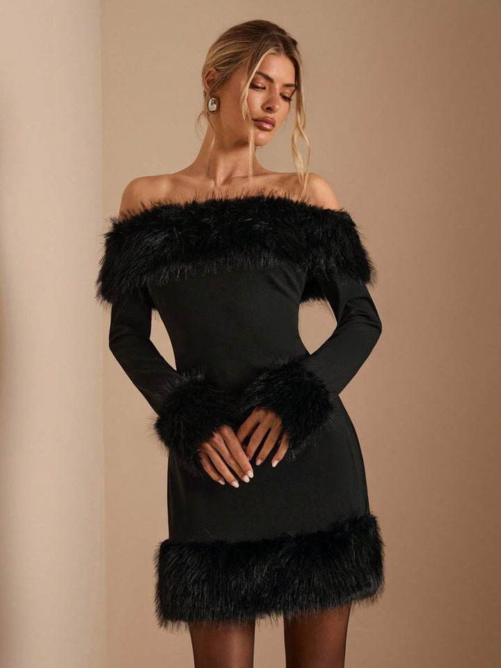 SHEIN Mini ruha, fekete