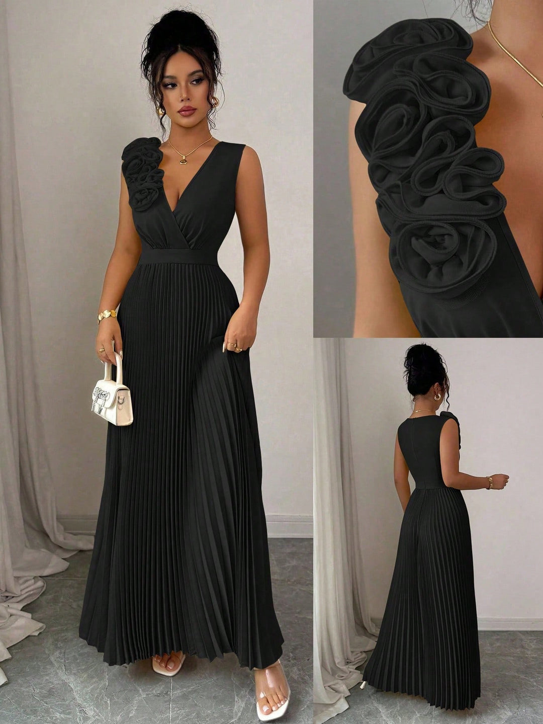 Rochie maxi SHEIN, negru
