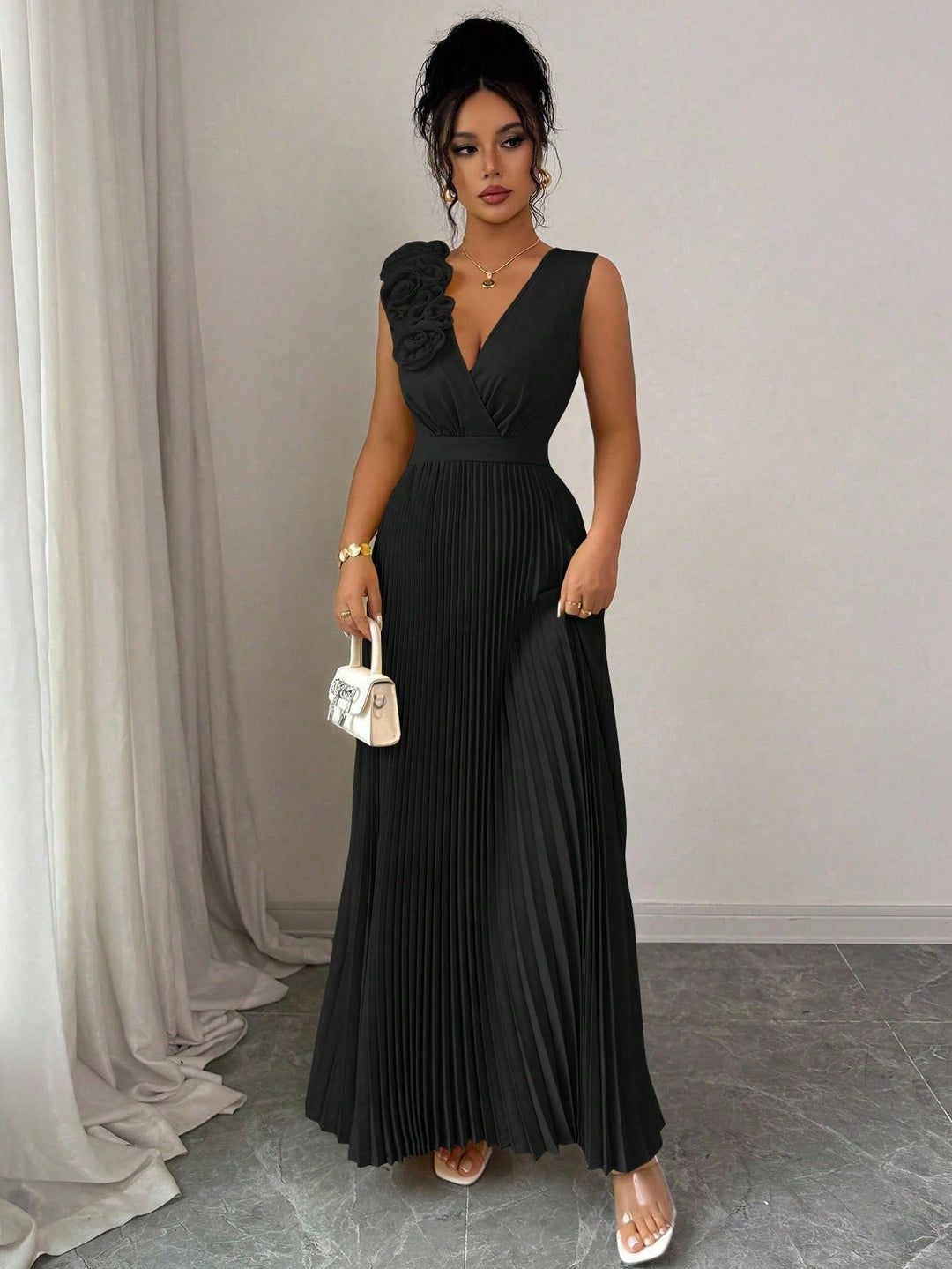 Rochie maxi SHEIN, negru