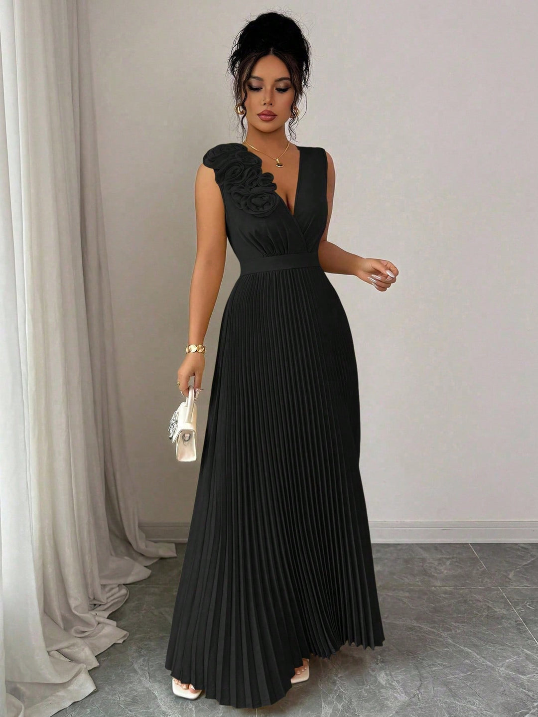 Rochie maxi SHEIN, negru
