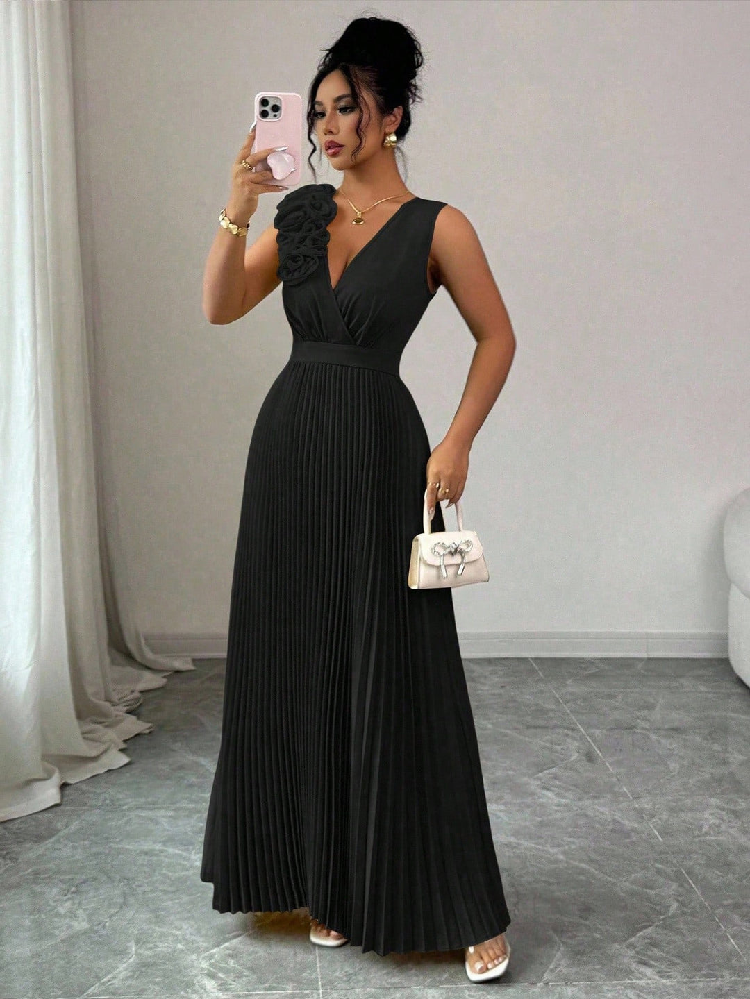 Rochie maxi SHEIN, negru