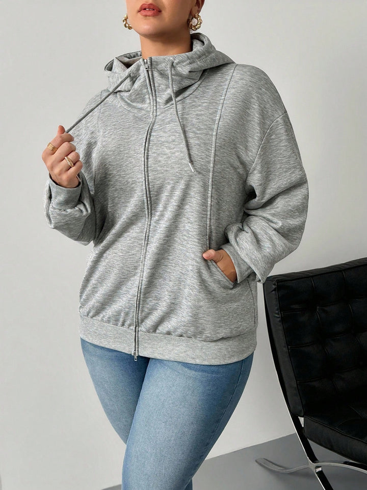 SHEIN kapucnis pulóver, szürke