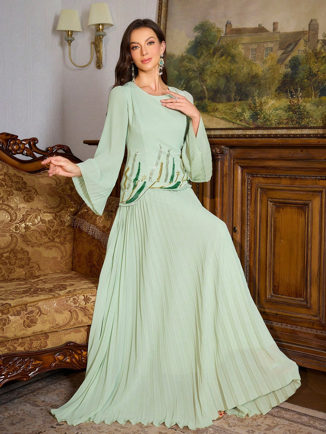 Rochie SHEIN, verde