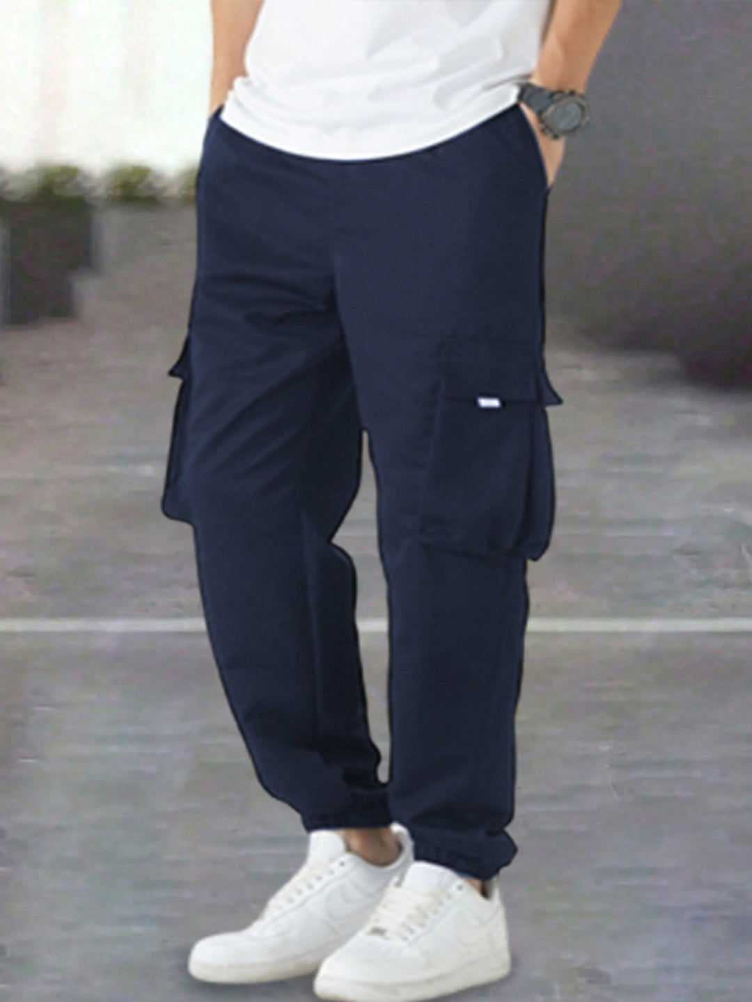 Pantaloni SHEIN, albastru