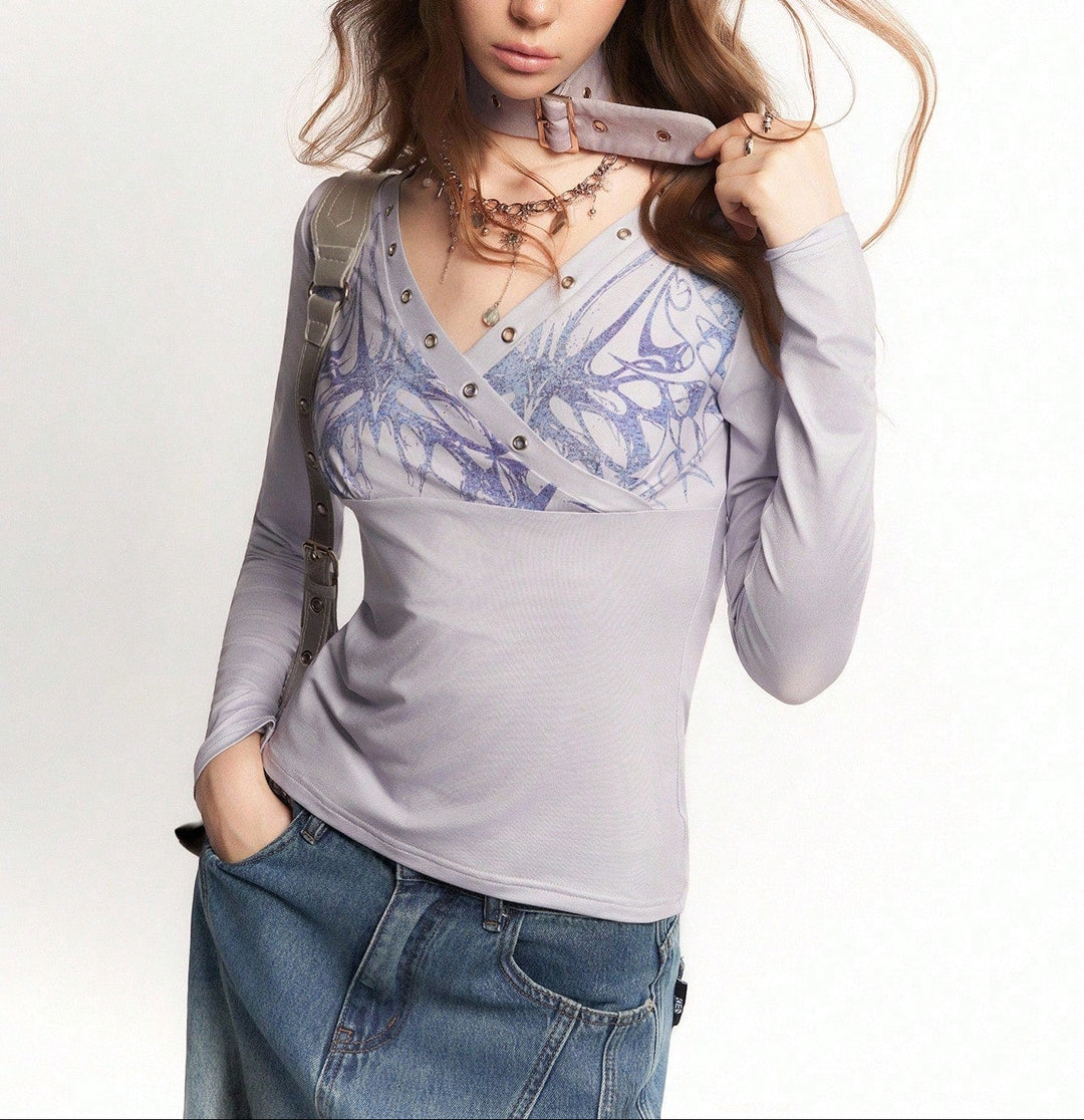 Bluză Romwe by Shein, mov