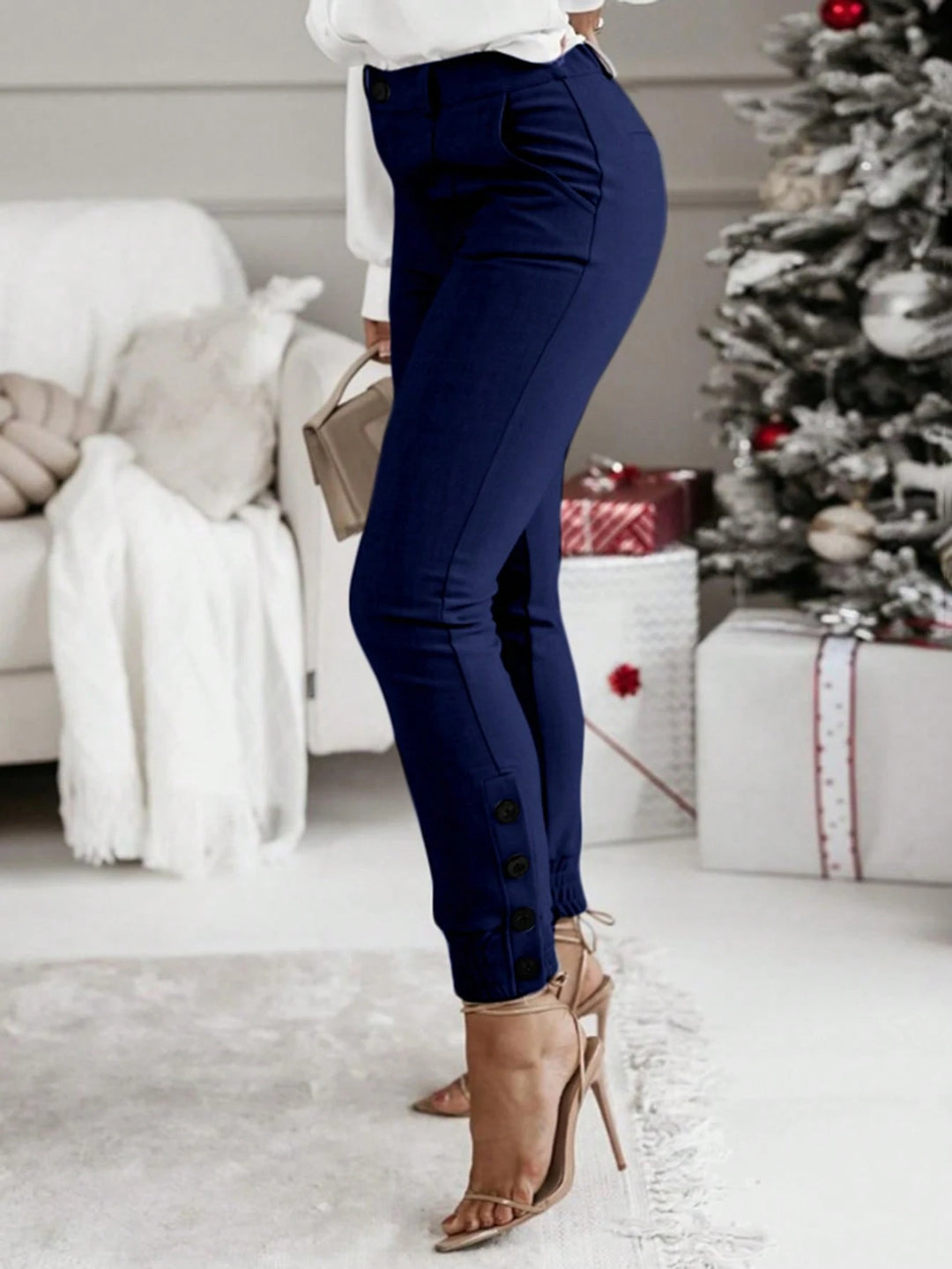 Pantaloni SHEIN, albastru