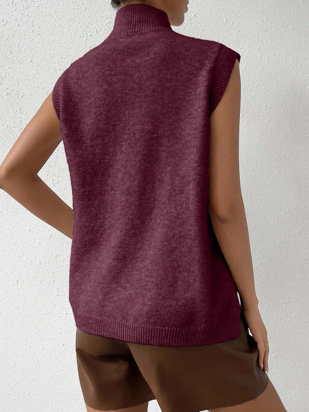 SHEIN mellény, burgundi