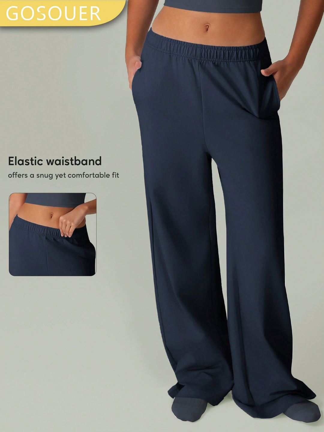 Pantaloni SHEIN, albastru