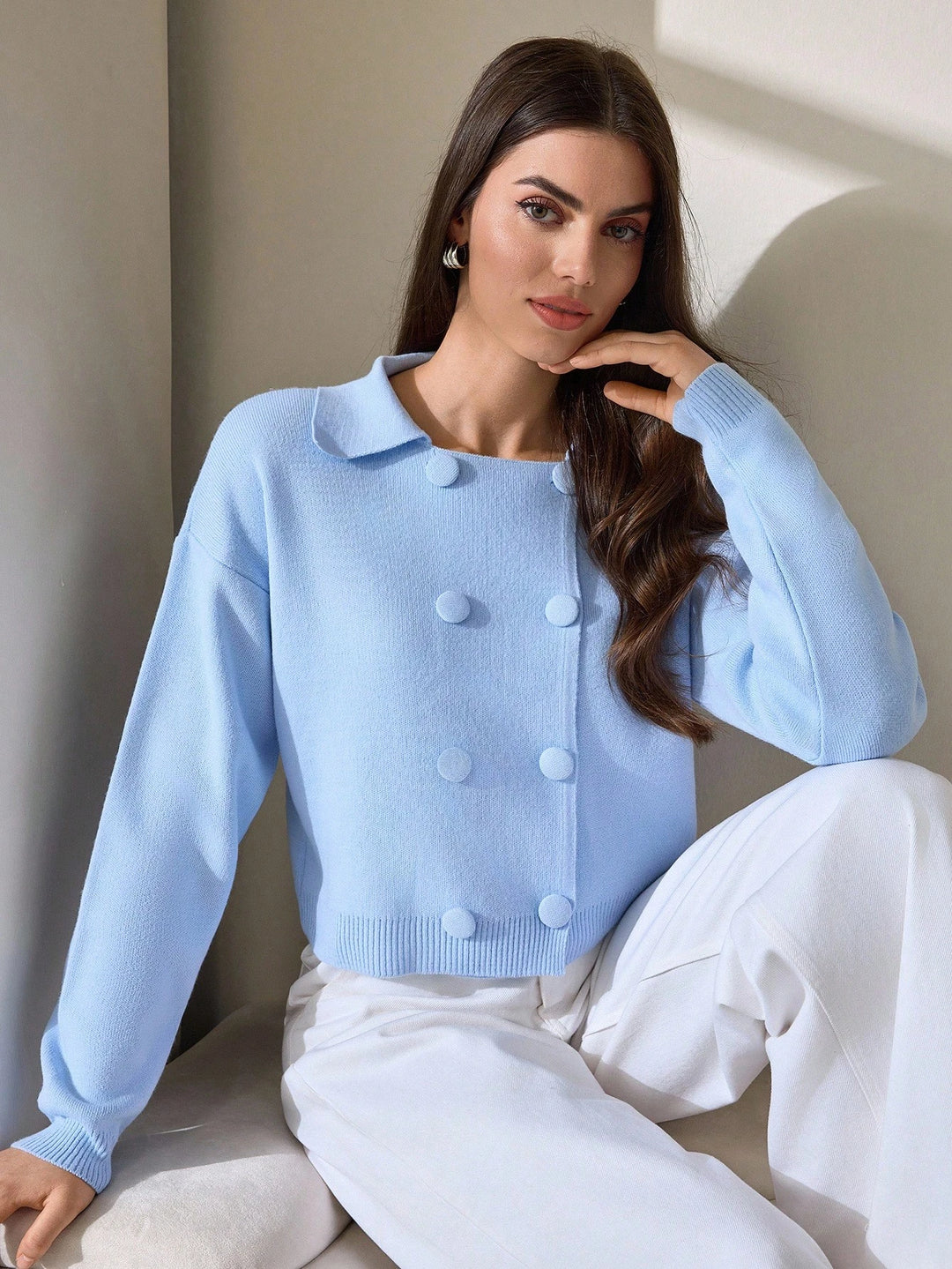 Cardigan SHEIN, albastru