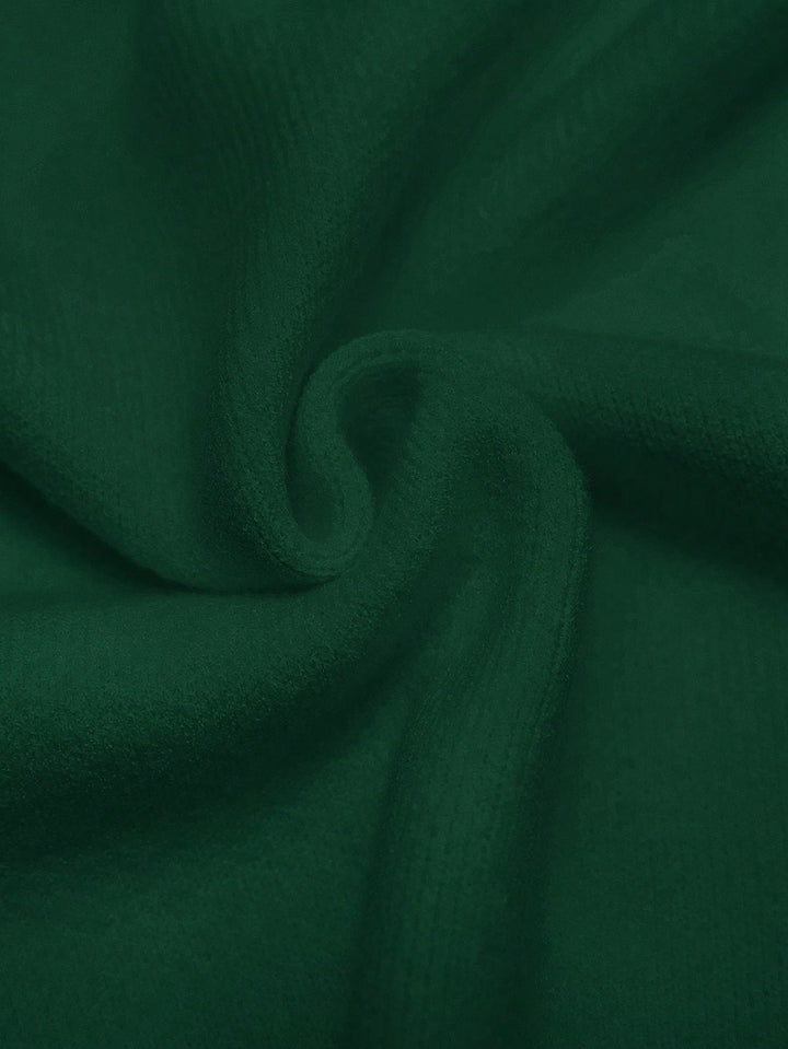 Pulover cu mânecă scurtă SHEIN, verde
