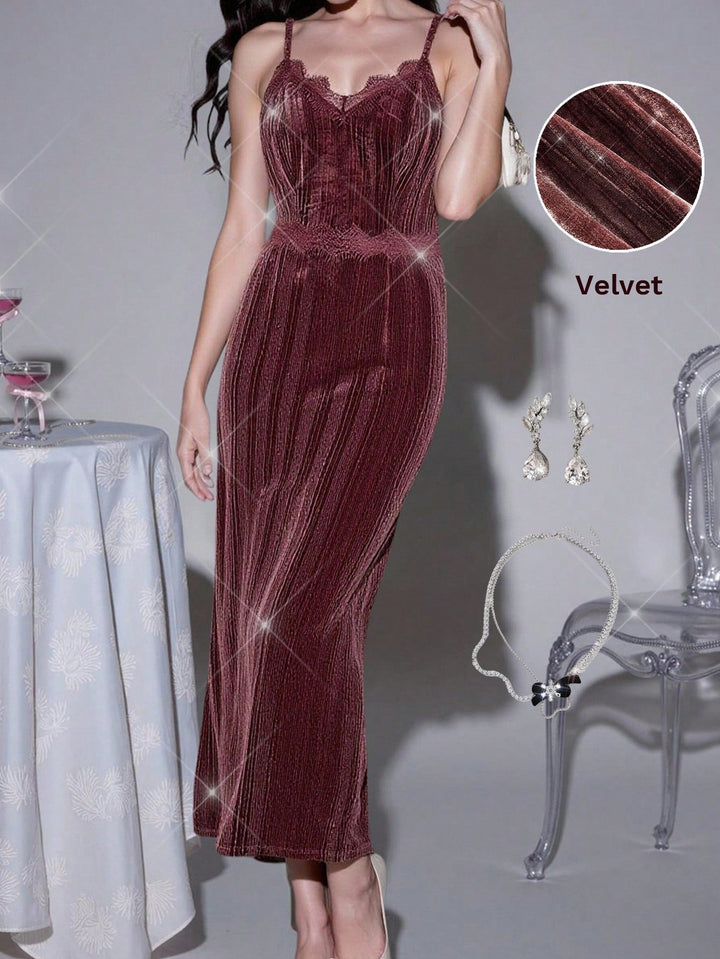 Rochie midi Shein, maro