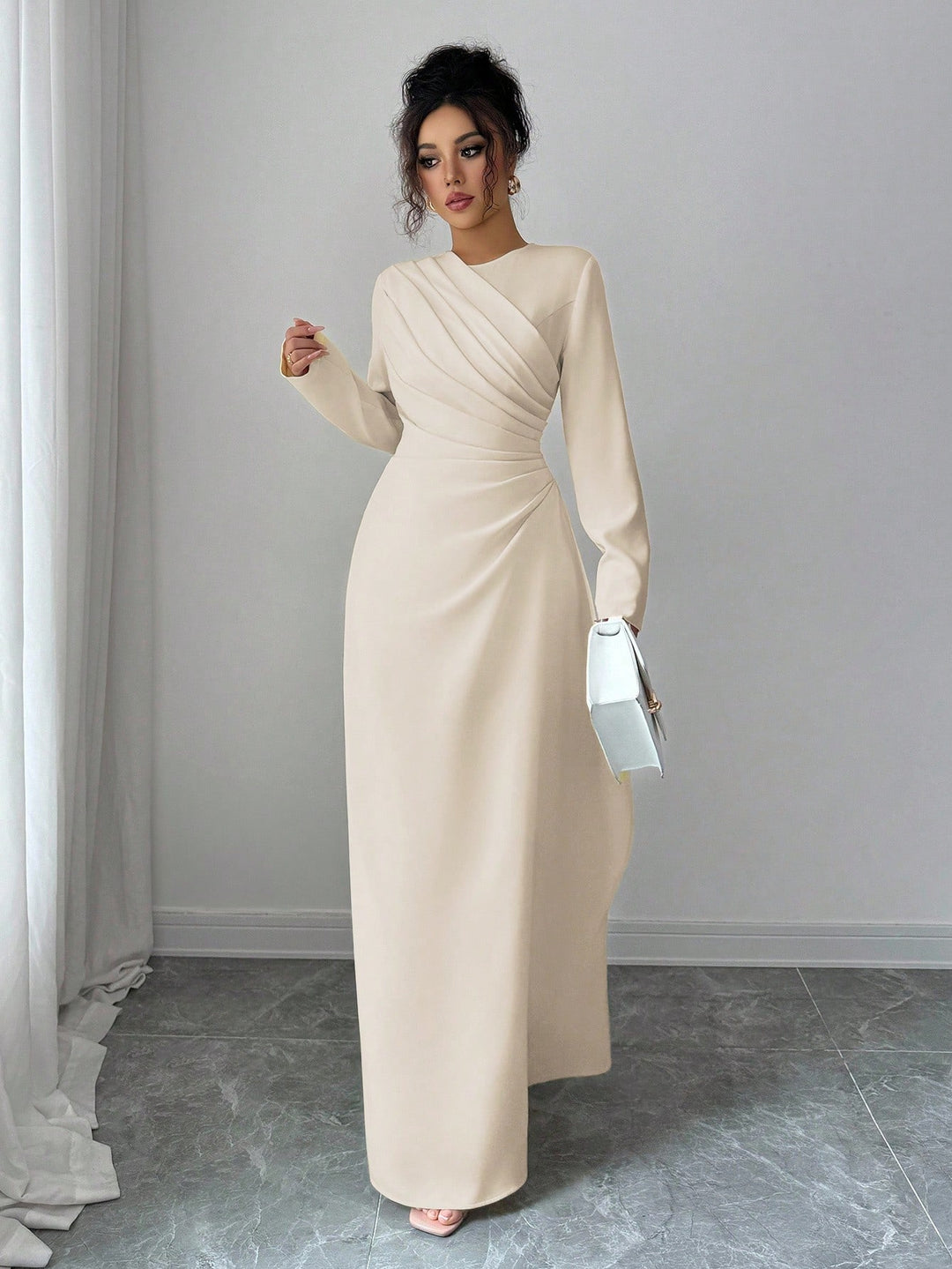 Rochie maxi SHEIN, portocaliu