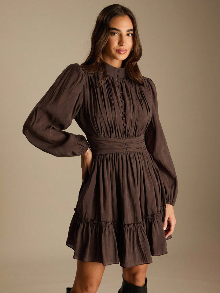 Rochie scurtă SHEIN, maro