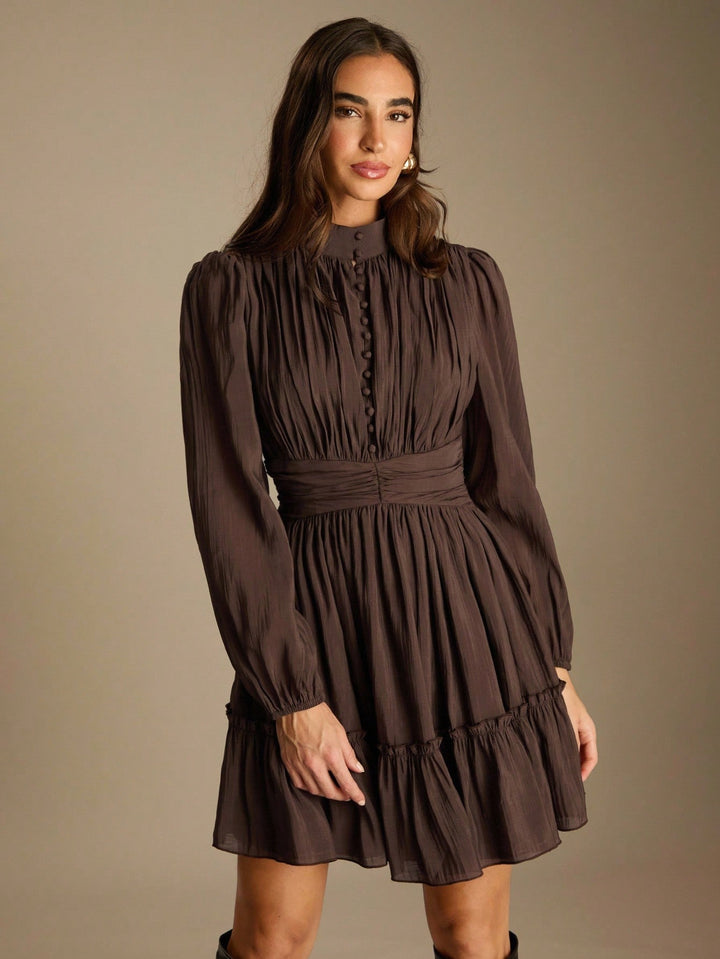 Rochie scurtă SHEIN, maro