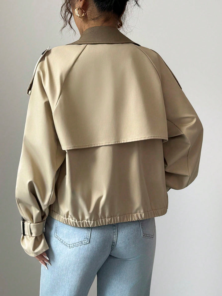Trench SHEIN, kaki