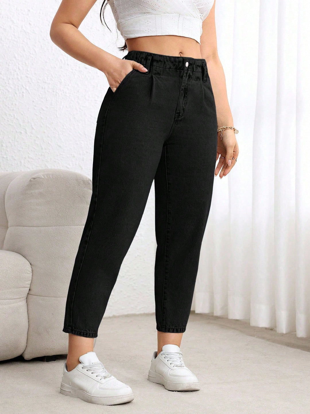 Jeans SHEIN, negru