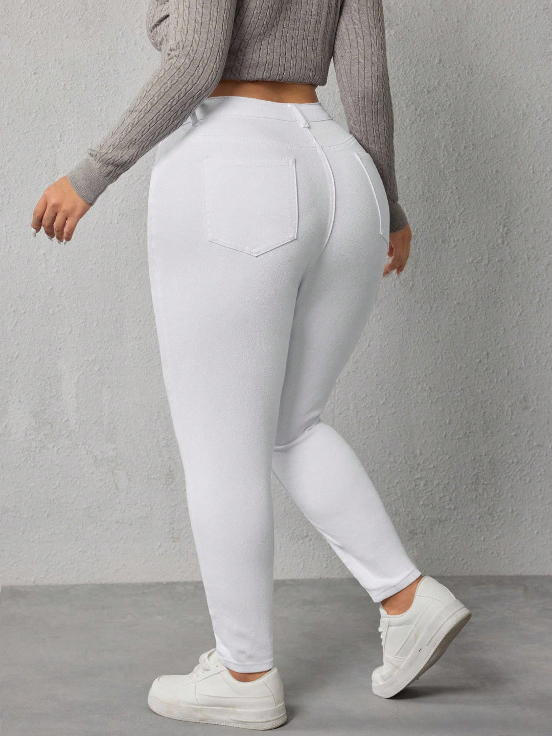 Jeans, SHEIN, fehér