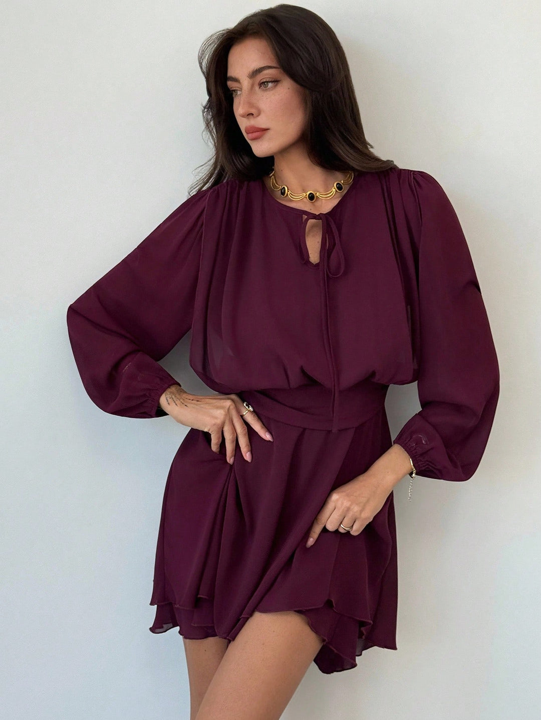 Rochie mini SHEIN, vișiniu