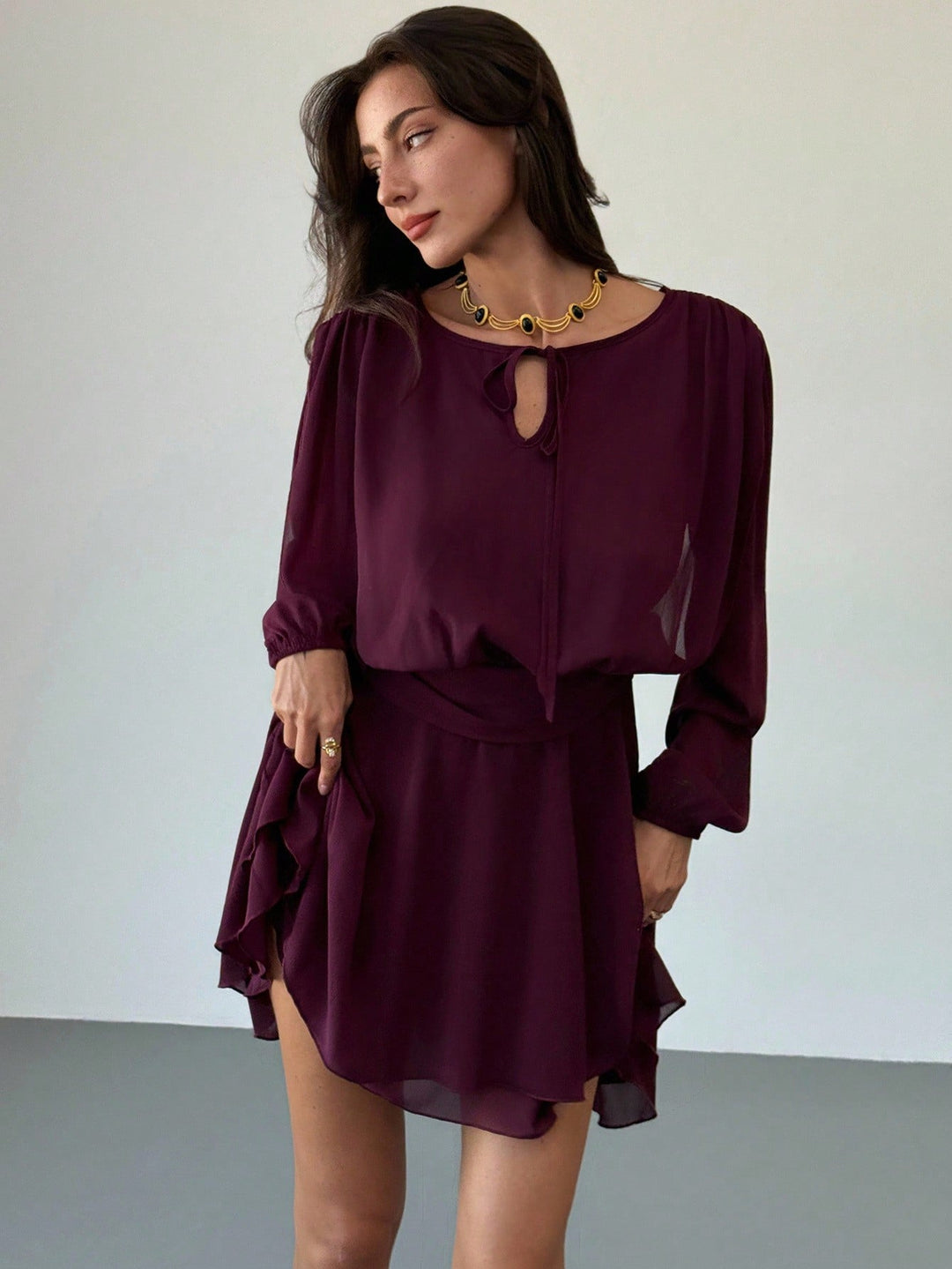 Rochie mini SHEIN, vișiniu