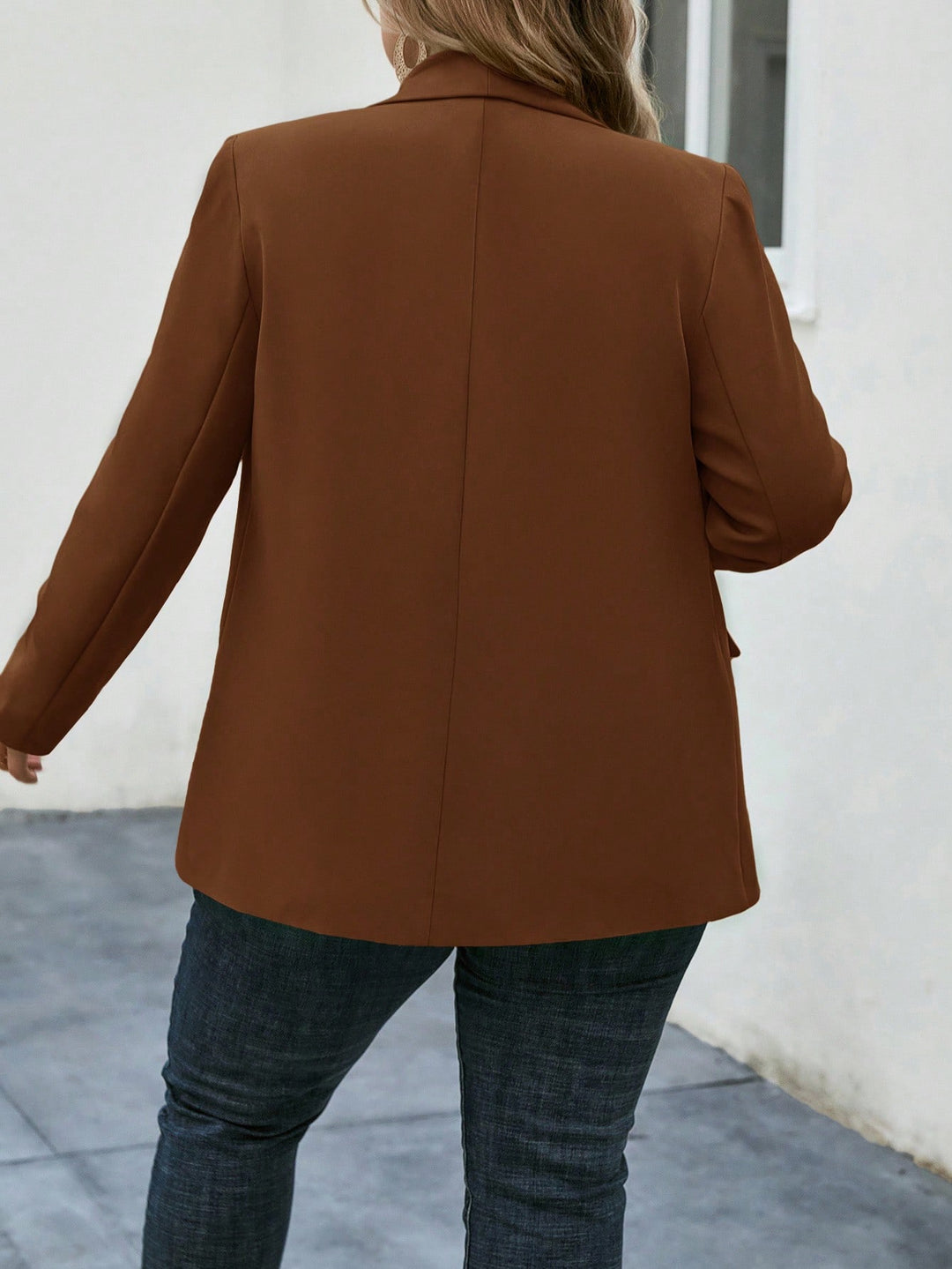 Shein Curve+ zakó, barna