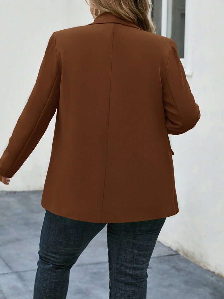 Shein Curve+ zakó, barna