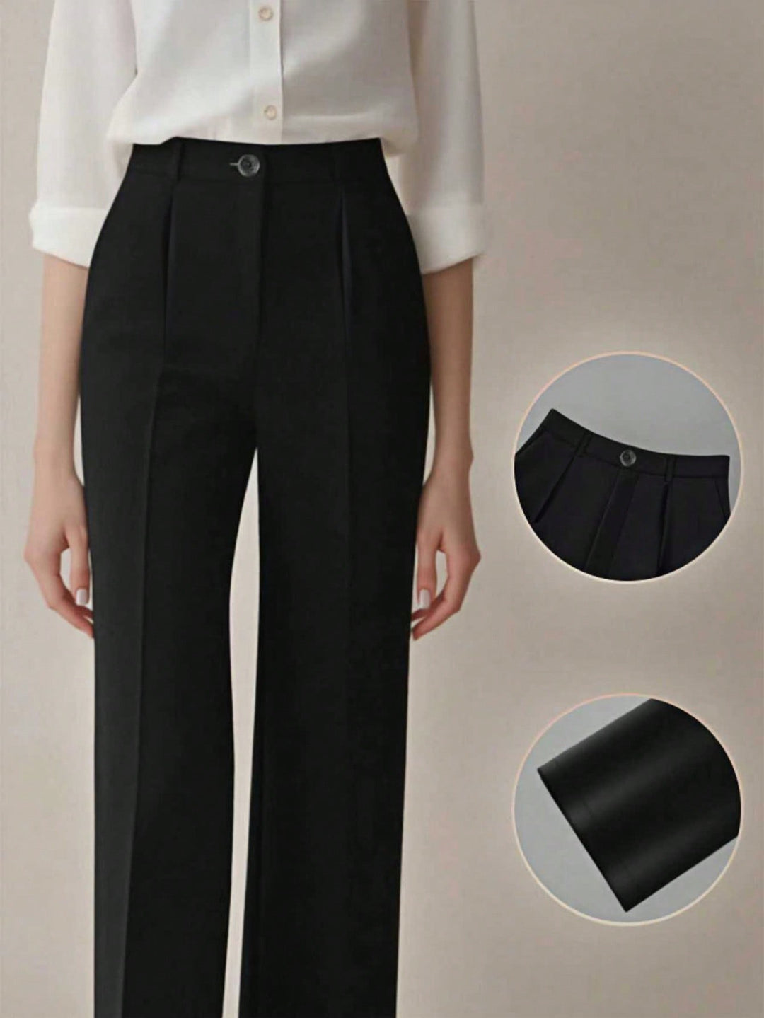Pantalon SHEIN, negru