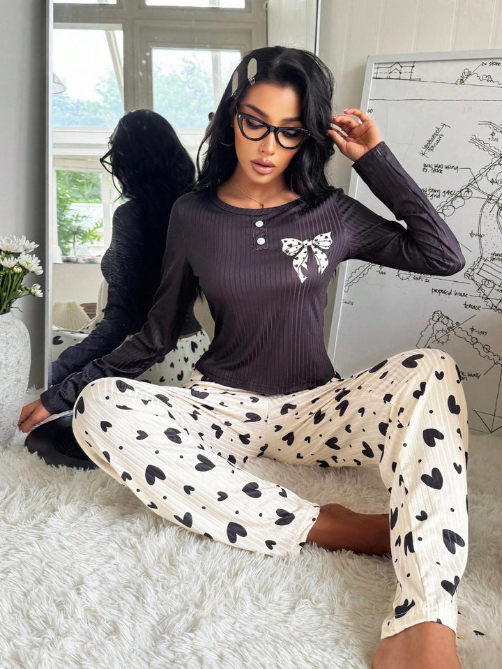 SHEIN pizsamaszett, többszínű