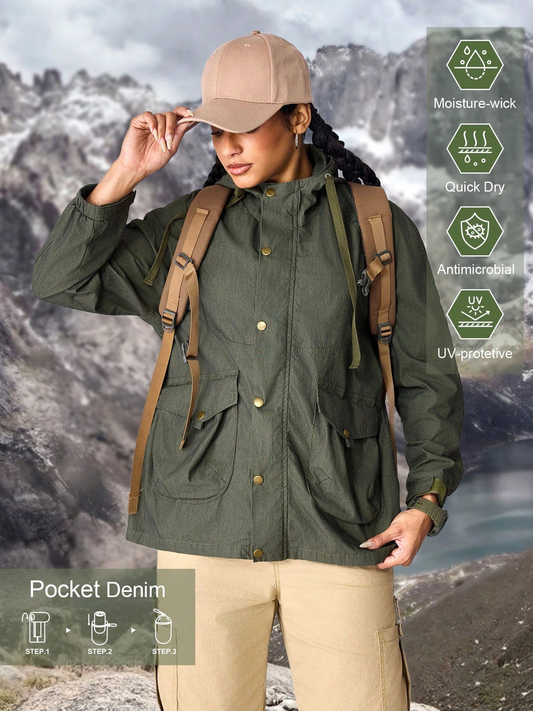 Shein farmerdzseki, khaki