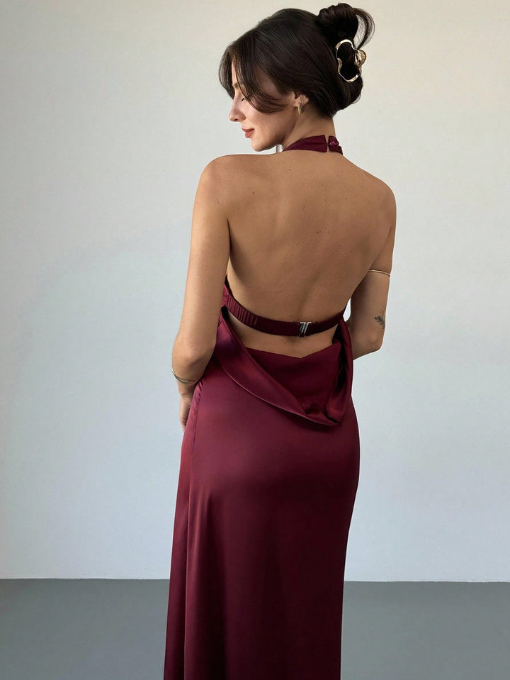 Rochie maxi SHEIN, vișiniu