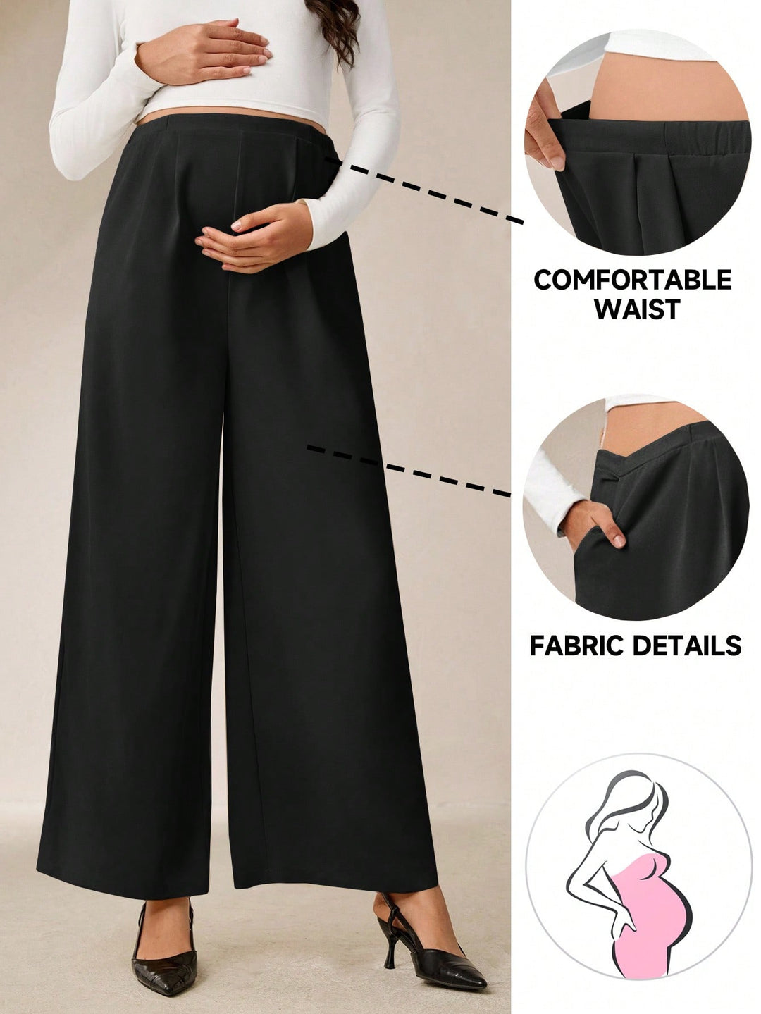 Pantaloni SHEIN, negru