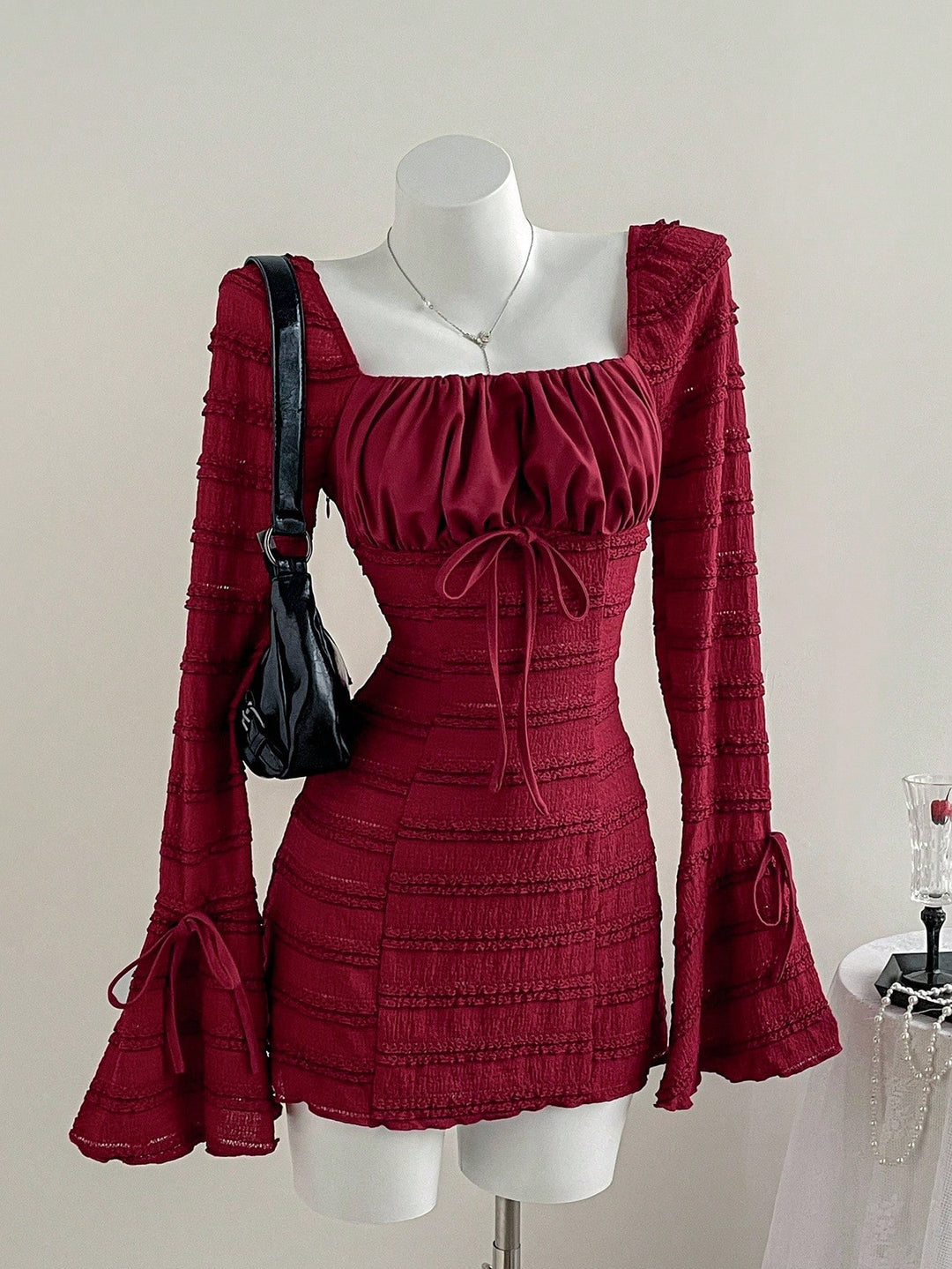 Rochie mini SHEIN, vișiniu