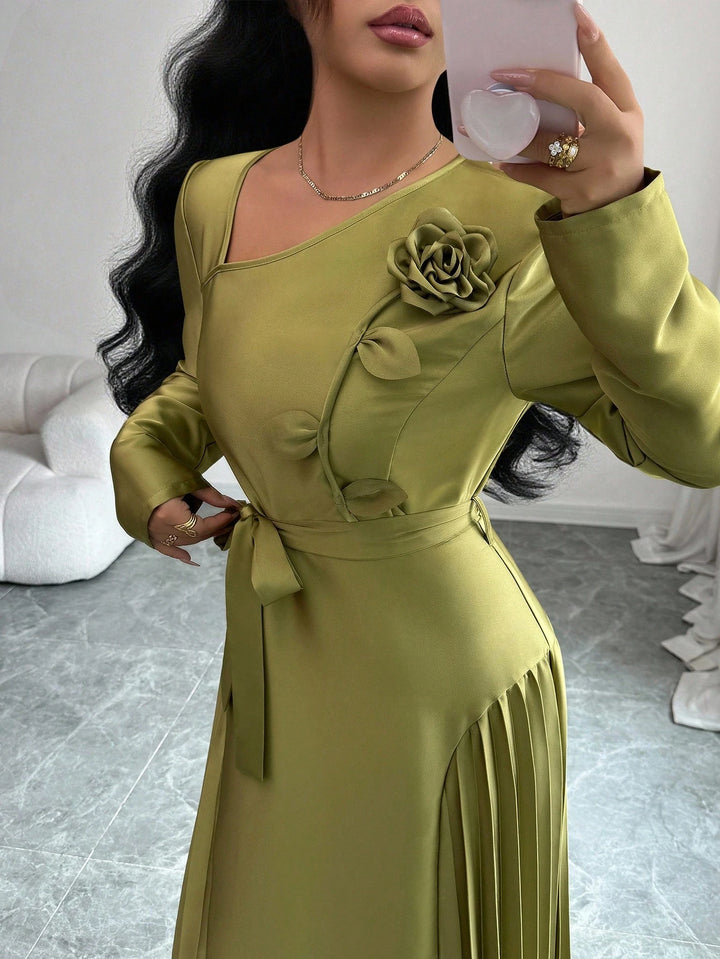 SHEIN hosszú ruha, zöld