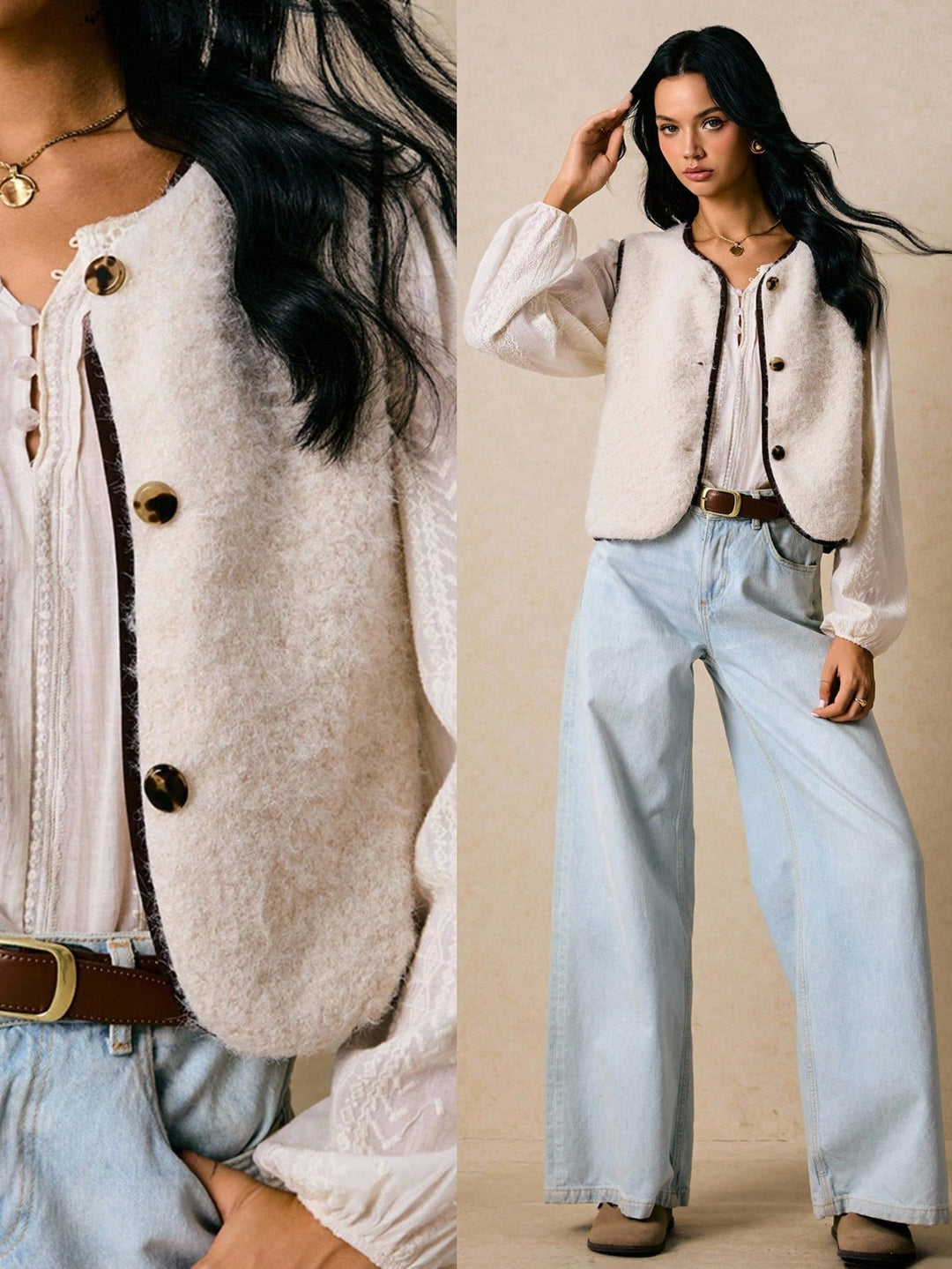 SHEIN Jacket, Orange