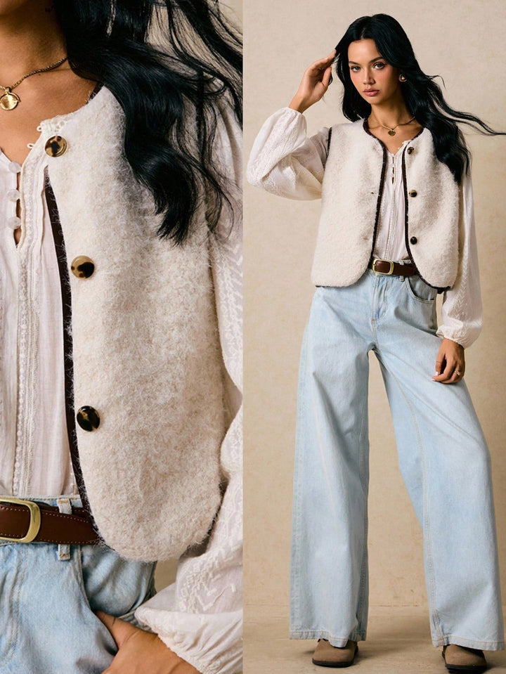 SHEIN Jacket, Orange