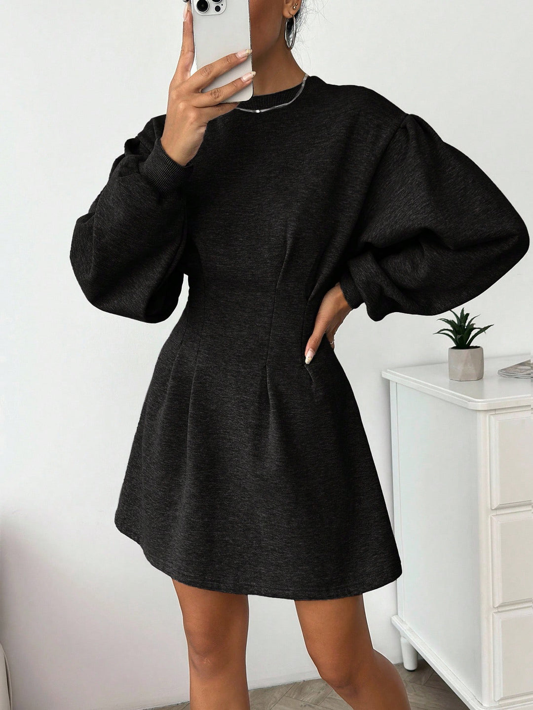 Rochie mini SHEIN, negru