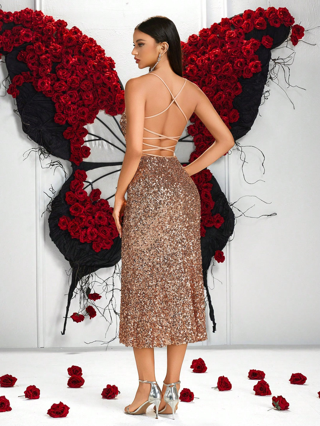 Rochie SHEIN, auriu