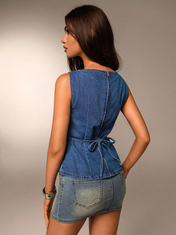 Top SHEIN, albastru