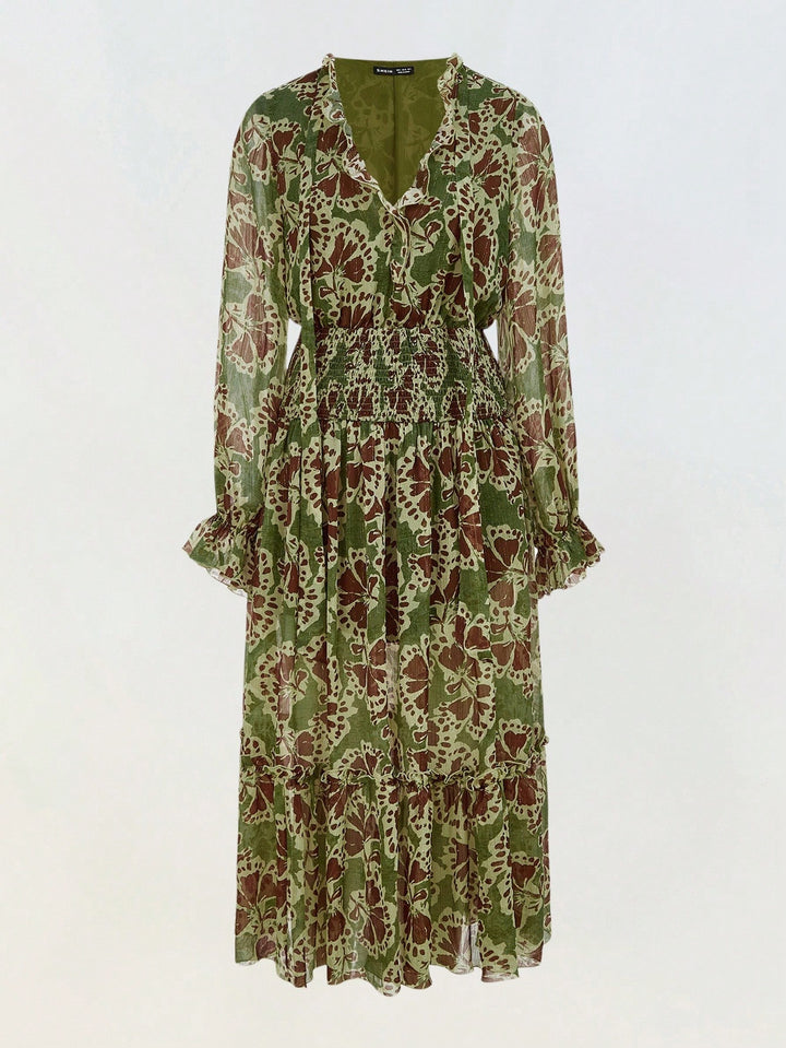 Rochie maxi SHEIN, mix culori